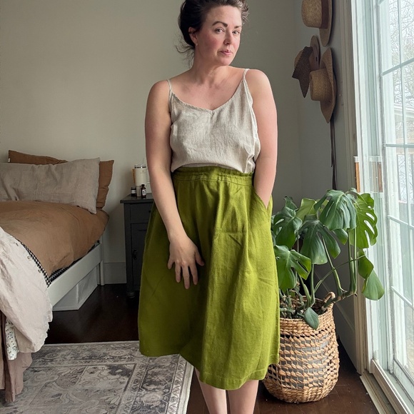LinenTales Tulip Skirt in Cardamom - Picture 2 of 2